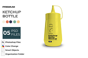 Ketchup Bottle Mockup, a Product Mockup by DigitAuras (Thumbnail 1 of 3)