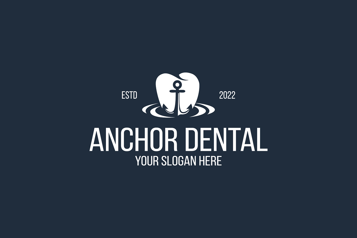 Anchor With Dental Logo, a Branding & Logo Template by juliawan