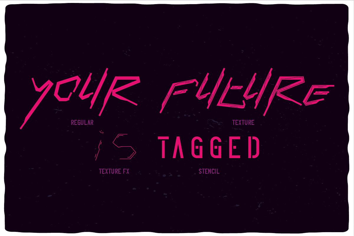 Cyberpunk Font Duo, a Symbol Font by VozzyStock (Photo 4 of 9)