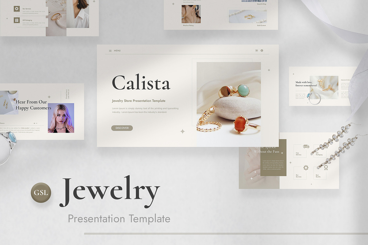 Jewelry Presentation Google Slides, a Presentation Template by Premast (Photo 1 of 3)