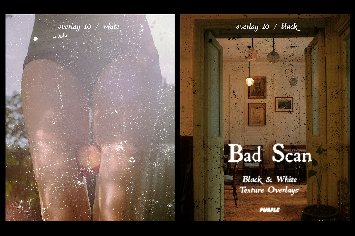 Bad Scan: Black & White Overlays, a Texture Graphic by Purple (Photo 2 of 21)