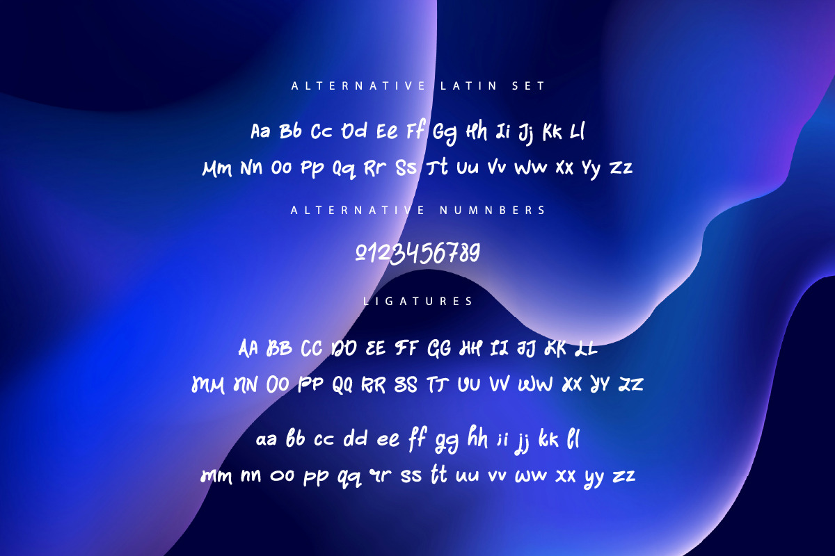 Nimella Script, a Script Font by chekart (Photo 9 of 9)