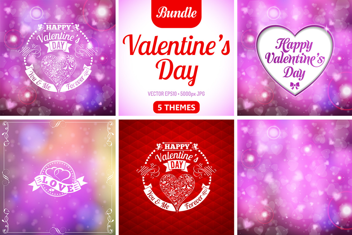 Valentine's Day Cards, a Texture Illustration by TAlex (Photo 1 of 6)