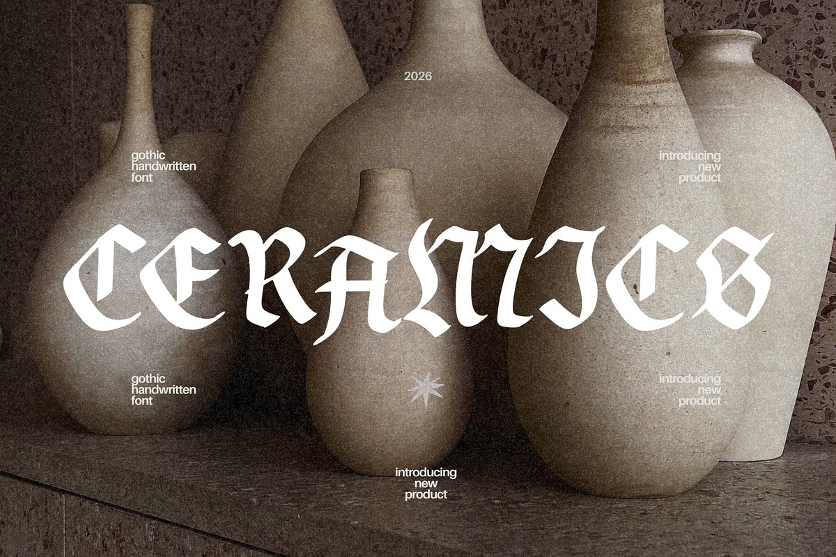 Nosticfer Gothic Handwritten Font, a Blackletter Font by Ashiya Pixel (Photo 6 of 11)