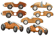 Nursery Watercolor hand Painted Cars, a Transportation Illustration by HabitusDesigns (Thumbnail 2 of 7)