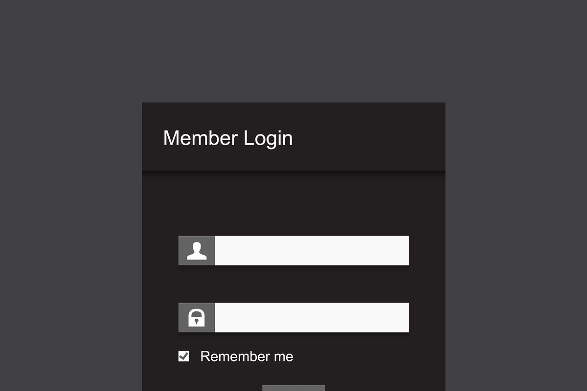 Simple gray member login, a Templates & Theme by Traudl's shop