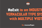 Noexit, a Sans Serif Font by muccaTypo (Thumbnail 1 of 6)