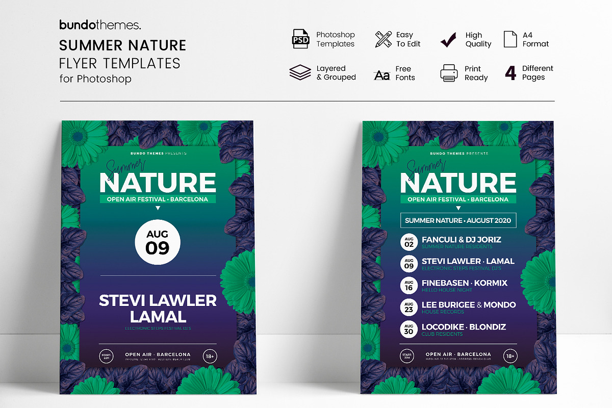18 Eye-Catching Event Flyer Bundle, a Flyer Template by Bundo Themes (Photo 18 of 22)