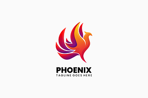 Phoenix Gradient Colorful Logo, a Branding & Logo Template by Artnivora.Std