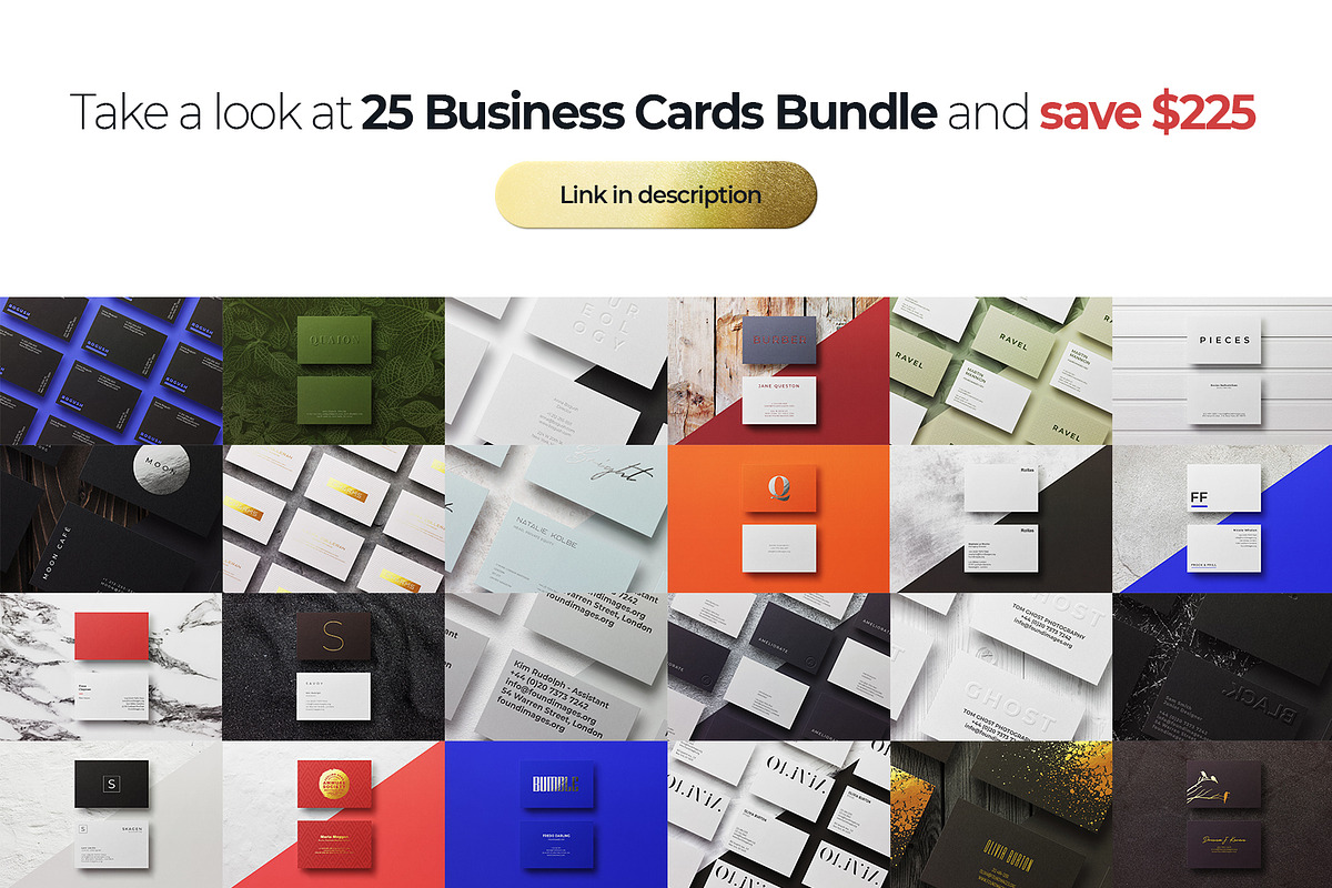 Business card Template & Mock-up, a Business Card Template by PrintPixel (Photo 7 of 7)
