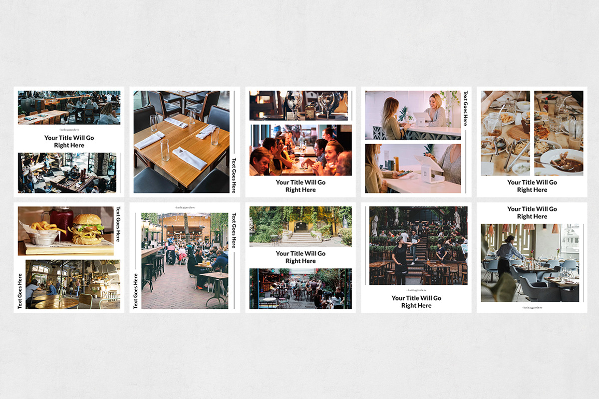 Restaurant Instagram Posts, a Social Media Template by Social Corner Graphics (Photo 8 of 8)