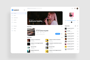 Music Dashboard UI Kit