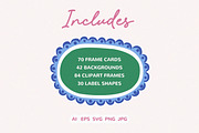 Whimsy Frames & Backgrounds, an Object Graphic by Leila Divine (Thumbnail 2 of 17)