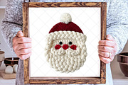 Crochet Faux Yarn Christmas Santa, an Illustration by SinaCreation (Thumbnail 2 of 7)