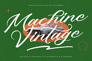 Machine Vintage Modern Stylish, a Script Font by Letterena Studios Script (Thumbnail 1 of 15)
