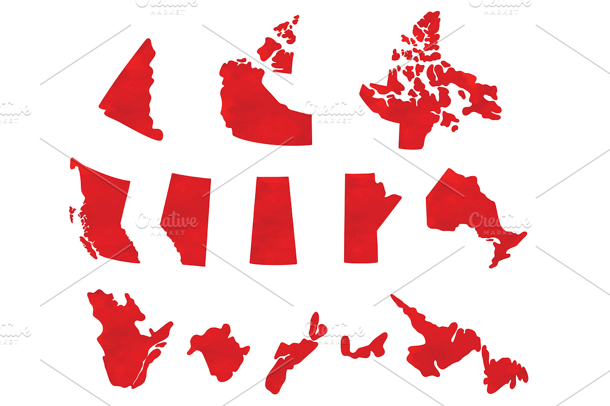Canada Provinces Territories Clipart, an Illustration by SugarPickle Clip Art (Photo 6 of 11)