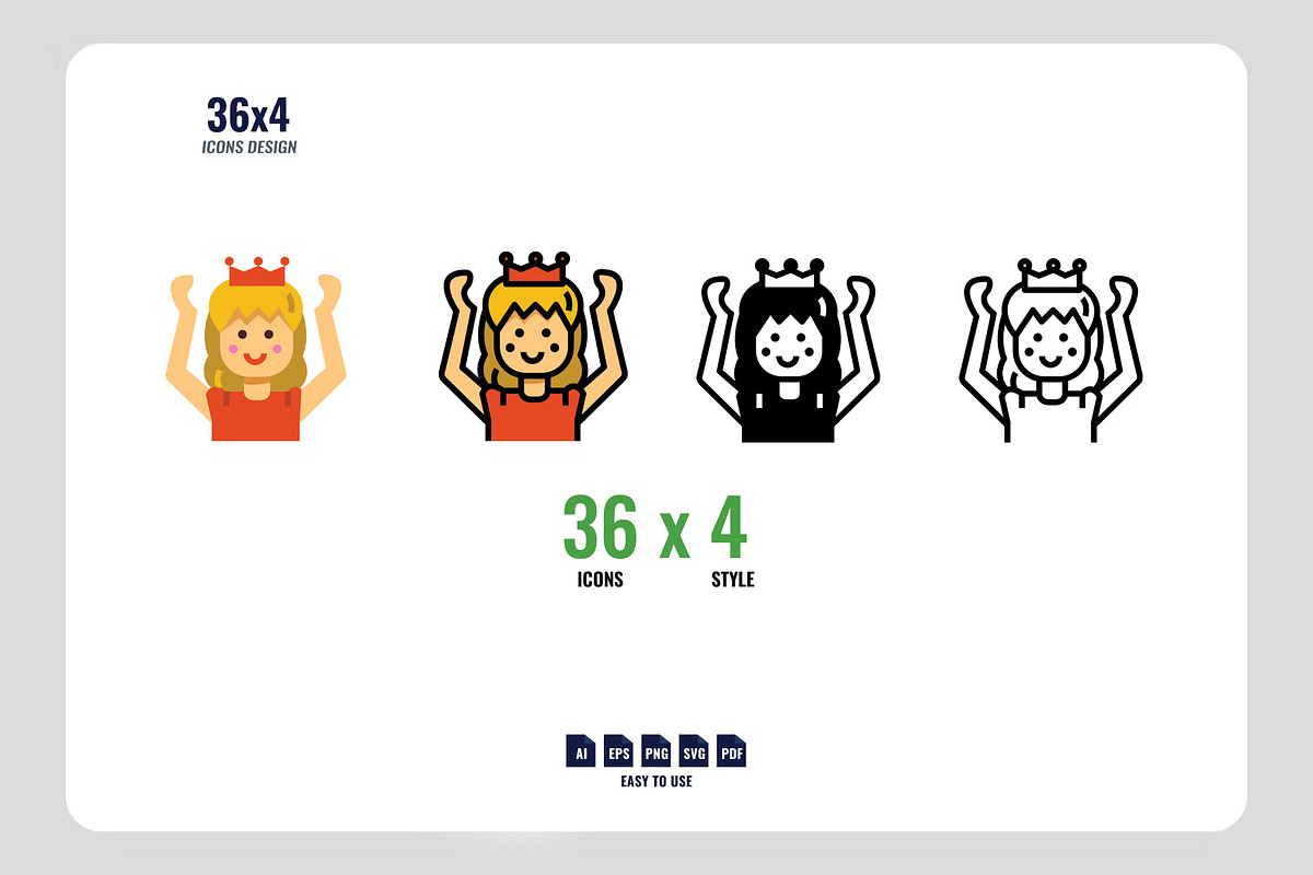 144 Kid Hobbies Icon Set, an Outline Icon by Foxyard studio (Photo 2 of 6)