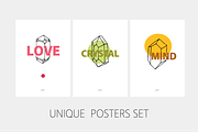 6 Crystal Posters, a Decorative Illustration by Schreibikus (Thumbnail 2 of 5)