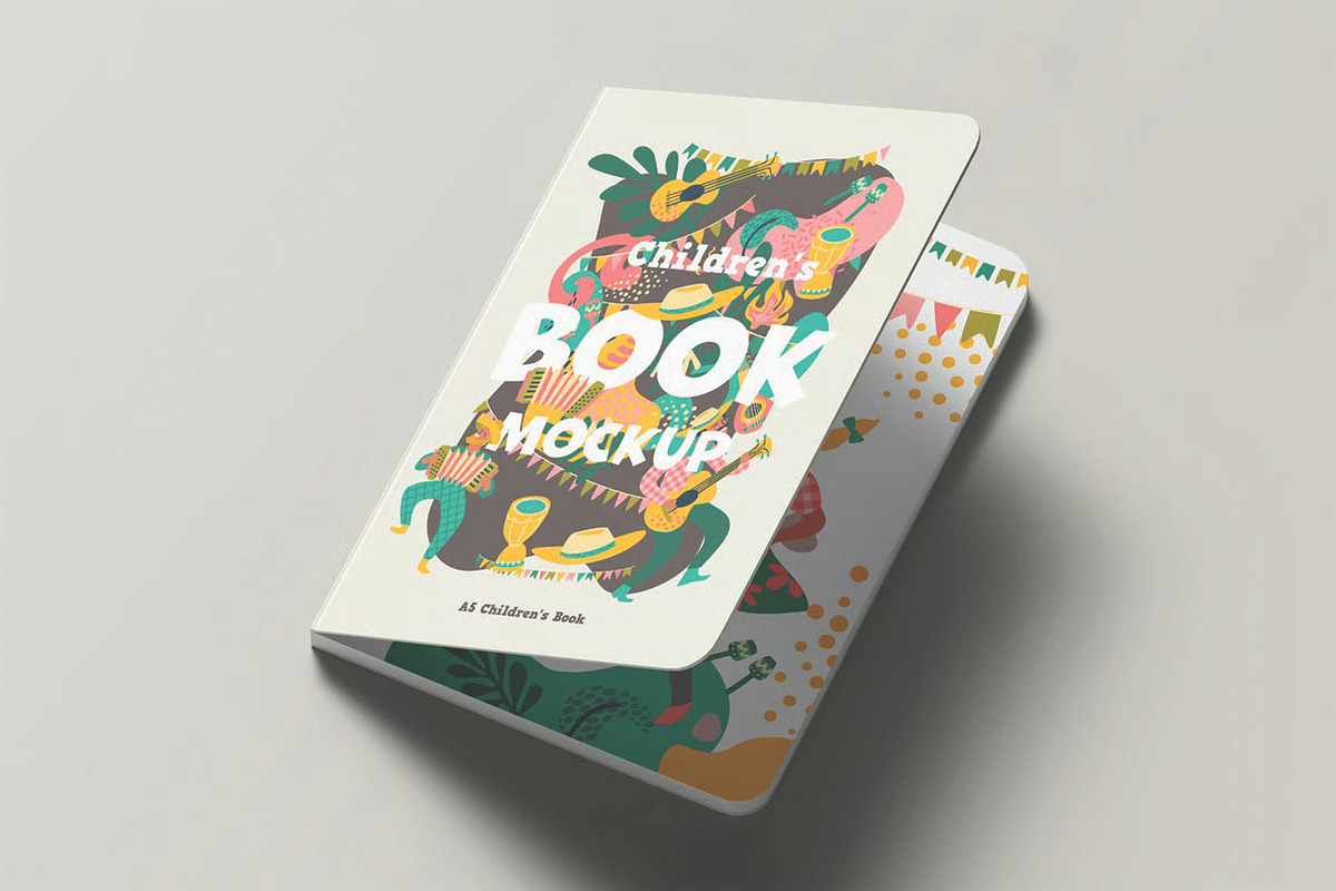 A5 Children's Book Mockup, a Books & Magazine Mockup by DesignRushMarket (Photo 10 of 10)