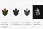 Evil Witch Head Vector illustration, an Illustration by MEANDSTUDIO (Thumbnail 2 of 3)