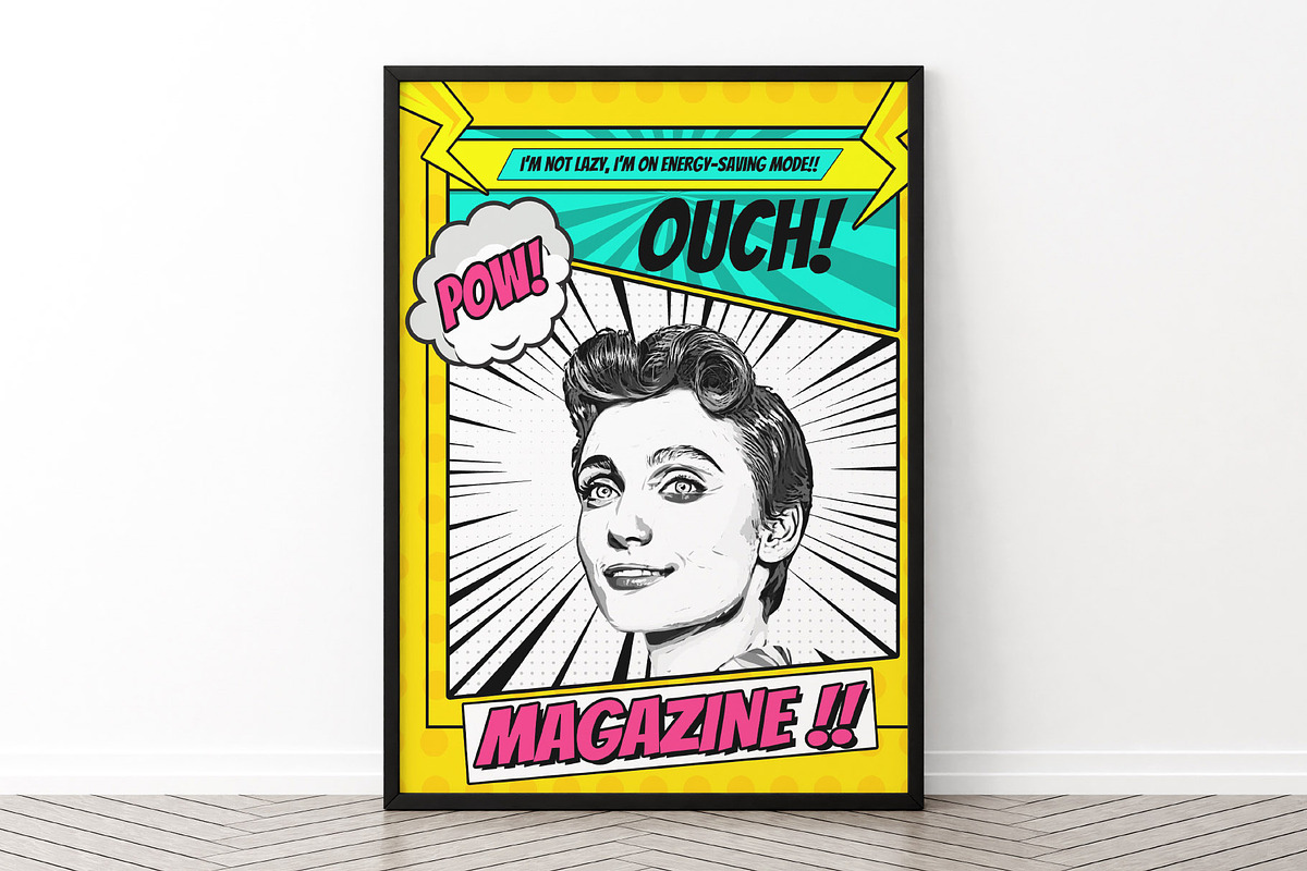 Retro Comic Book Style Poster Art, an Action Add-On by Photoshop Action (Photo 4 of 21)