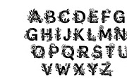Beautiful flower alphabet set floral, an Illustration by Amazin_art (Thumbnail 18 of 31)