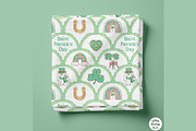 Lucky Scalloped Seamless Pattern, a Seasonal Illustration by TitaLivingArt (Thumbnail 4 of 13)