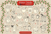 Procreate Christmas drink brushes, a Brush Add-On by PDknyStudio (Thumbnail 1 of 5)