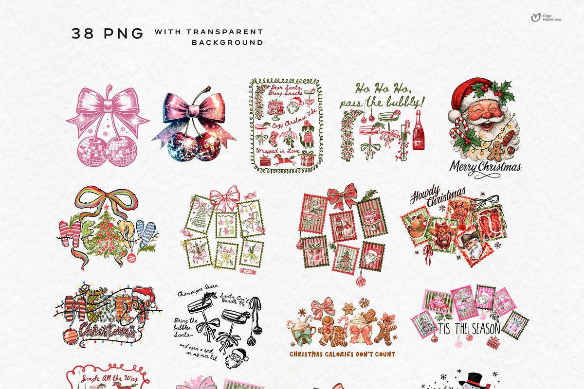 The Ultimate Christmas PNG Bundle, a Graphic by ollalya (Photo 2 of 7)