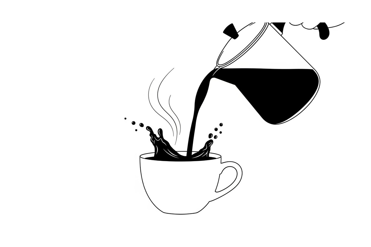 Pour Over Coffee Cup Silhouette Bund, an Illustration by Designs_River (Photo 31 of 31)