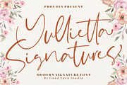 Yullietta - Modern Signature Font, a Script Font by Good Java Studio (Thumbnail 11 of 11)