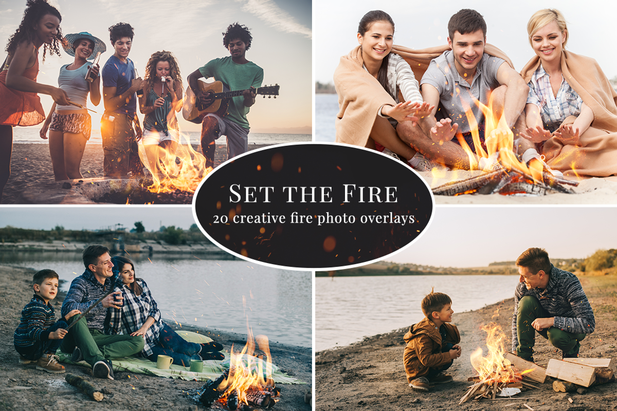 Set the Fire photo overlays, an Object Graphic by BrownLeopard (Photo 1 of 7)