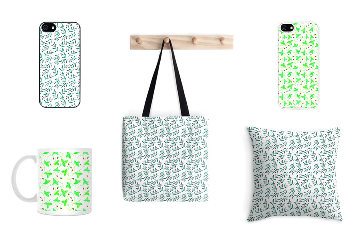 Lovely watercolor patterns preview 5