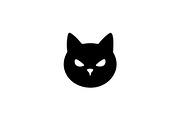 Evil Cat Head Vector, an Animal Illustration by Vectorium Studio (Thumbnail 1 of 4)