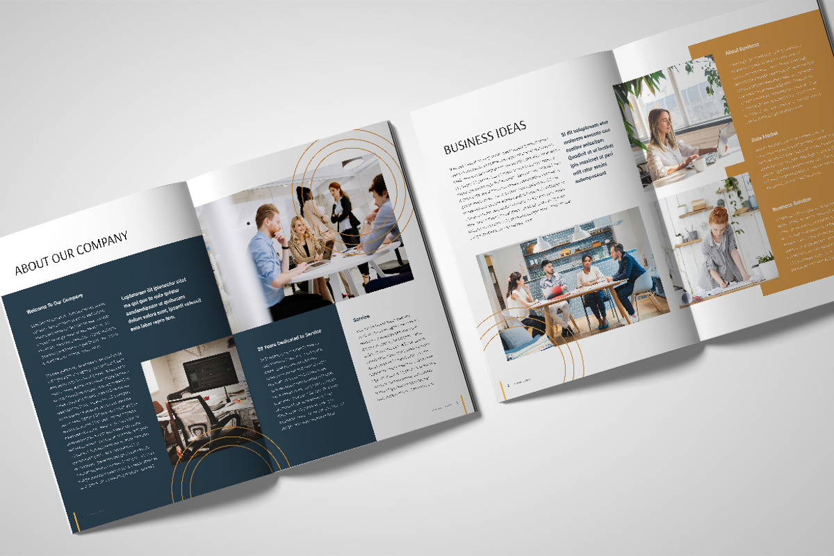 Blue Business Plan Company Profile, a Brochure Template by UICreative (Photo 4 of 4)
