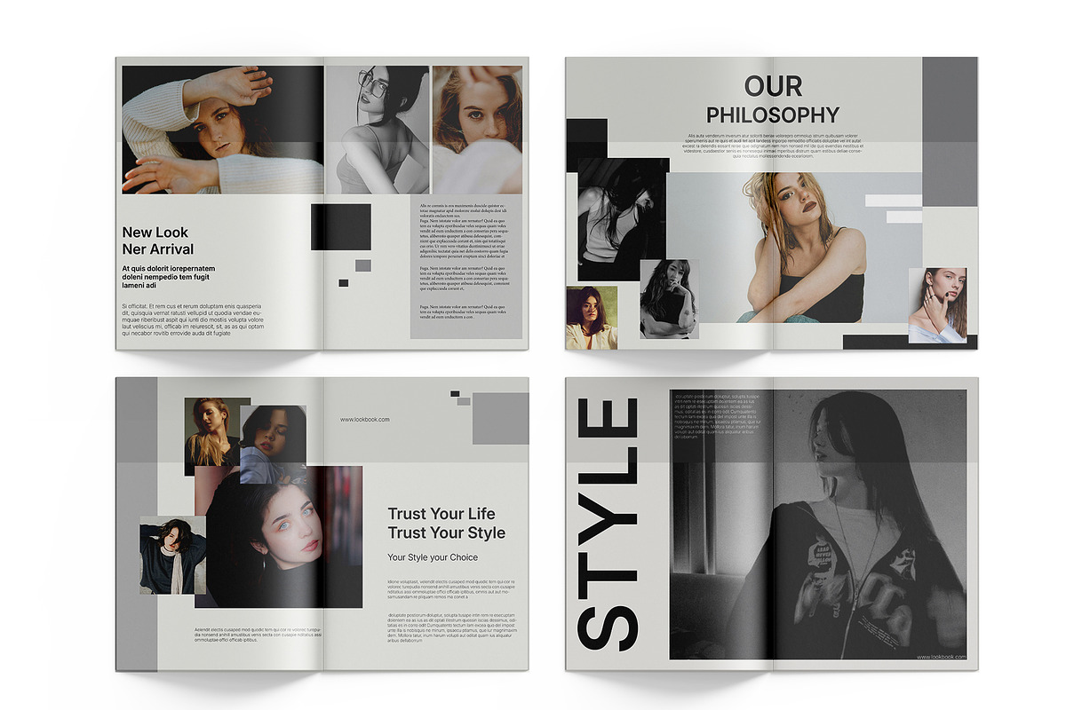 Fashion LookBook Magazine Template, a Magazine Template by Devators (Photo 3 of 6)