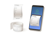 Smartphone receipt. 3d phone mobile, a Technology Illustration by Stock-Smart-Start (Thumbnail 1 of 3)