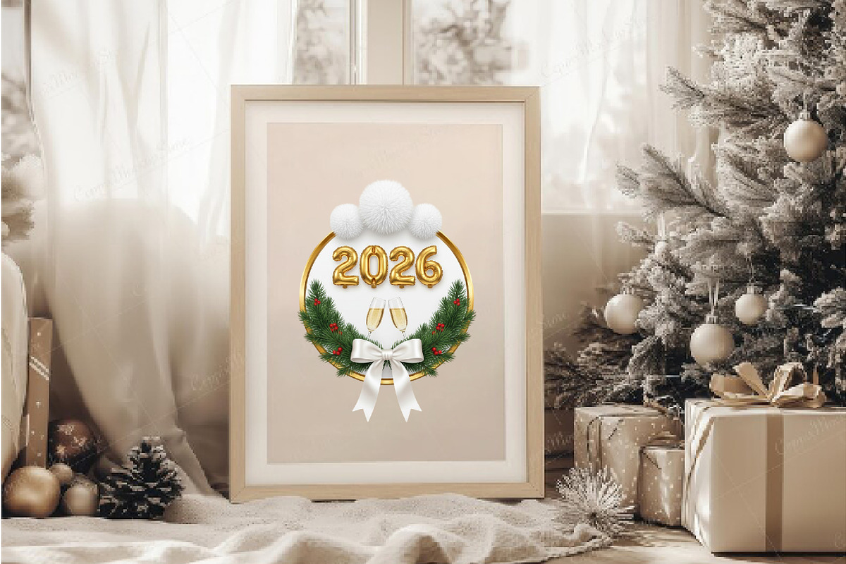 Happy Christmas Day PNG, an Illustration by DreamArtGraphic (Photo 2 of 5)