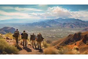 trails hiking in phoenix ai, an Animal Photo by pikepicture