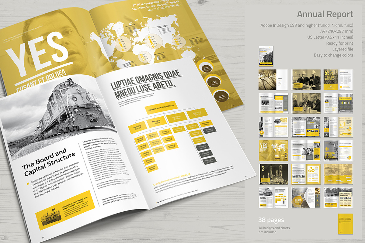 Annual Report, a Brochure Template by MrTemplater (Photo 2 of 4)