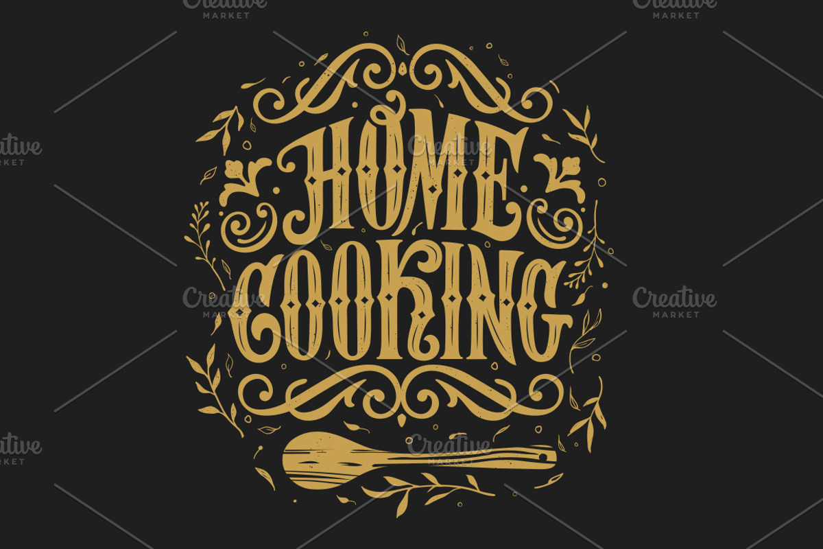 Set of vector cooking lettering, a Poster Template by Anna's Lettering (Photo 10 of 13)