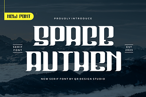 Space Authen - Serif Font