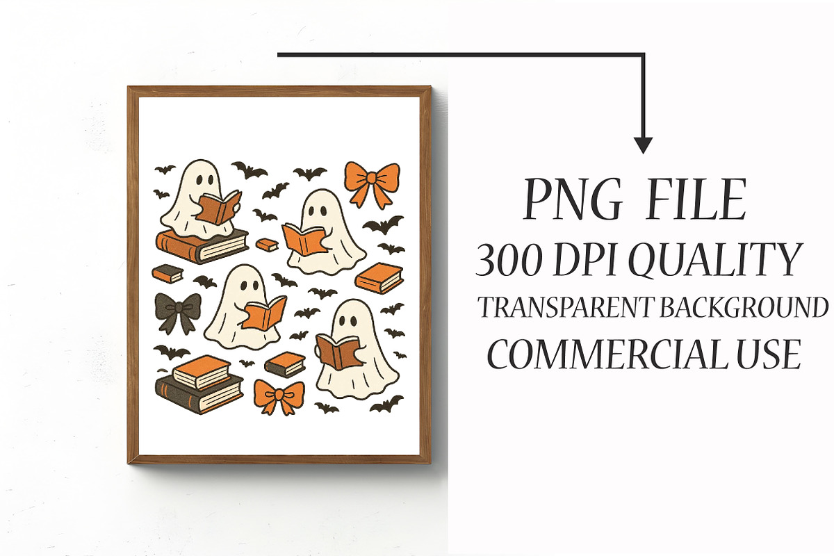 Cute Ghosts and Coquette Halloween, an Illustration by Libby Wishes (Photo 2 of 6)