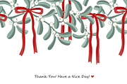 Mistletoe Borders and Branches Set, a Pattern Graphic by Toltemara (Thumbnail 3 of 3)