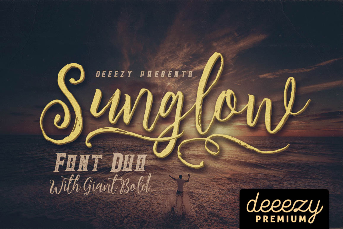 Sunglow Font Duo, a Script Font by Deeezy (Photo 1 of 7)