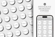 INSTAGRAM HIGHLIGHT COVERS, a Social Media Template by The Little Lily Studio (Thumbnail 1 of 5)
