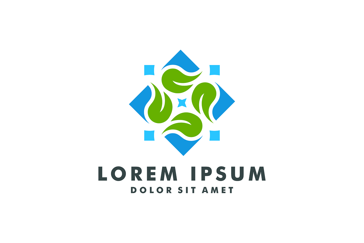 leaf and abstract flower logo, a Branding & Logo Template by mouze_art (Photo 2 of 3)