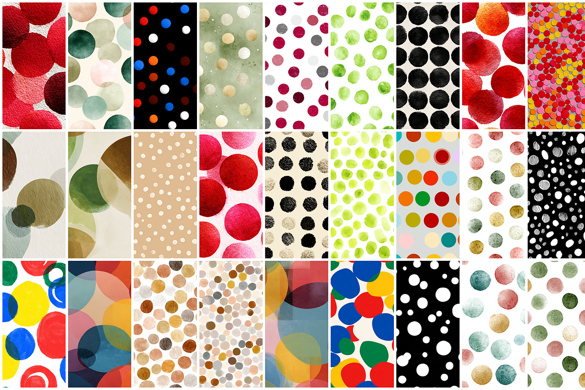 160 Polka Dots Seamless Patterns, a Pattern Graphic by mkStudioLab (Photo 7 of 7)