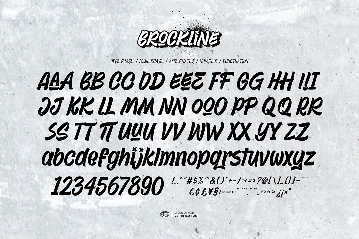 Brockline - Stylish Graffiti Brush, a Handwritten Font by ikiiko (Photo 6 of 7)