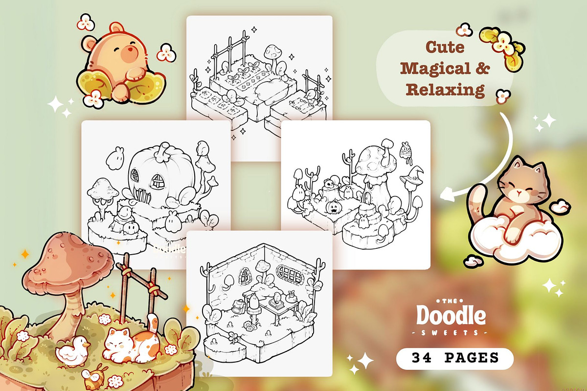 My Go-To Little Garden Coloring Page, a Graphic by TheDoodleSweets (Photo 2 of 4)